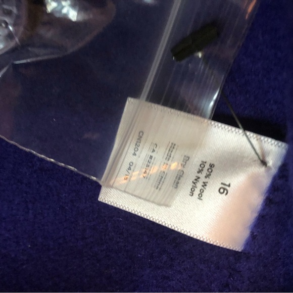 Talbots Women’s Purple Soft Lightweight Wool Blend Jacket Size 16 - Picture 7 of 7